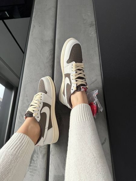 Nike Jordan 1 Retro Low OG SP Travis Scott &ldquo;Reverse Mocha&rdquo; #DJR141 фото