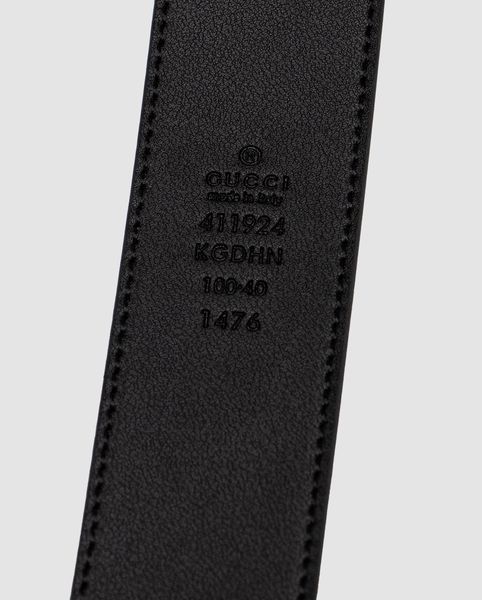 Gucci Belt with Interlocking G Buckle Grey Canvas/Silver 66168 фото