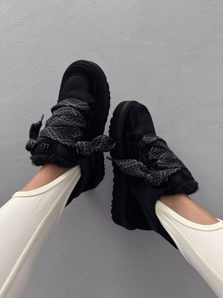 UGG Lowmel Sneakers Black Suede  1095 фото