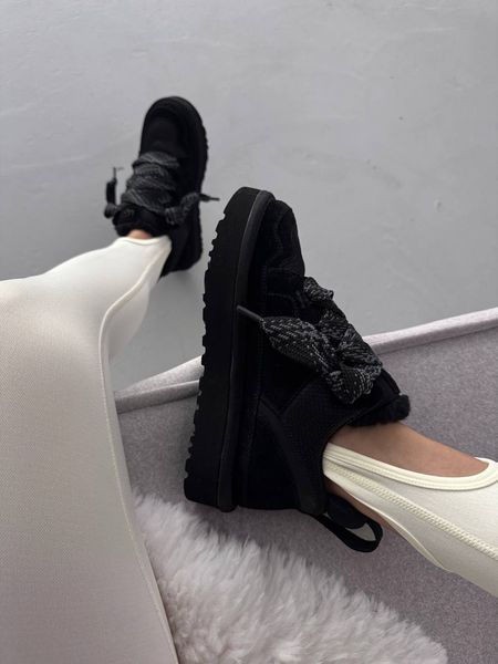 UGG Lowmel Sneakers Black Suede  1095 фото