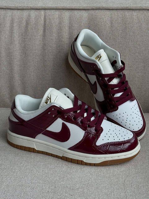 Nike Dunk Low LX Dark Team Red Croc #DNK21011 фото
