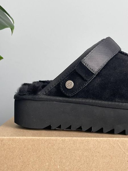 UGG Lanah Clog Black Platform 1756 фото