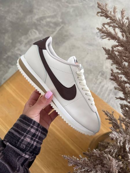 Nike Cortez White/Brown  #DNK366 фото