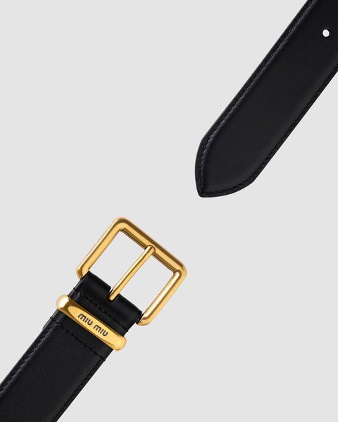 Miu Miu Leather Belt Black 66159 фото