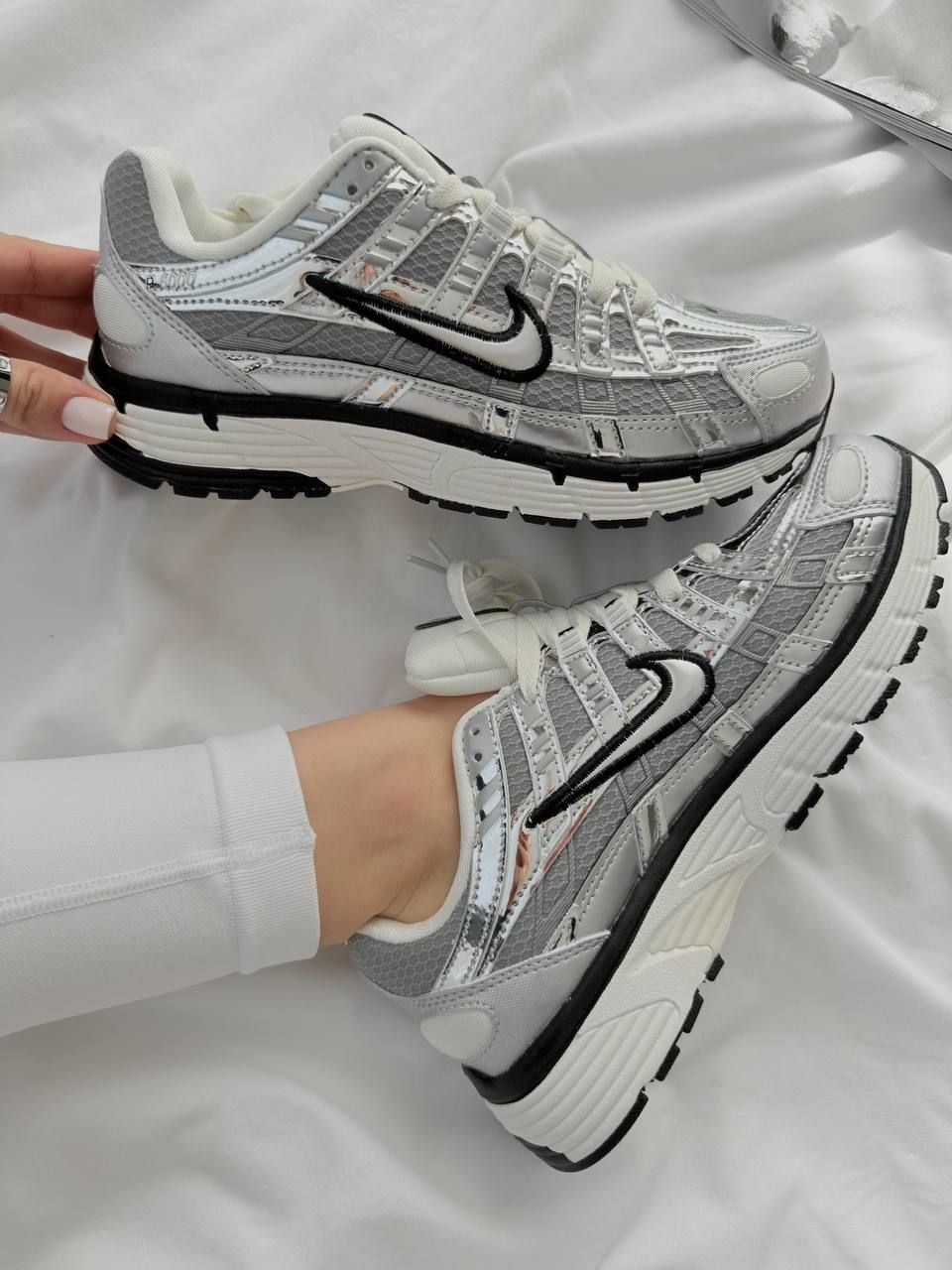 Купить Nike P-6000 Metallic Silver Black 34557 в интернет магазине