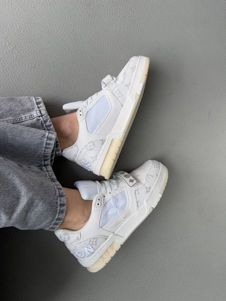 Louis Vuitton Trainer Sneaker White  R036 фото