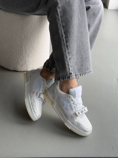 Louis Vuitton Trainer Sneaker White  R036 фото