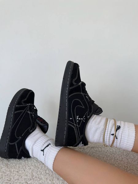 Nike Jordan 1 Low OG &ldquo;Travis Scott&rdquo; Black #DJR14 фото
