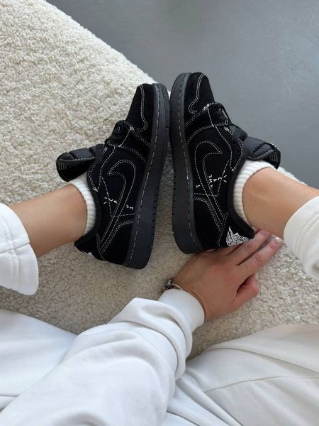 Nike Jordan 1 Low OG &ldquo;Travis Scott&rdquo; Black #DJR14 фото
