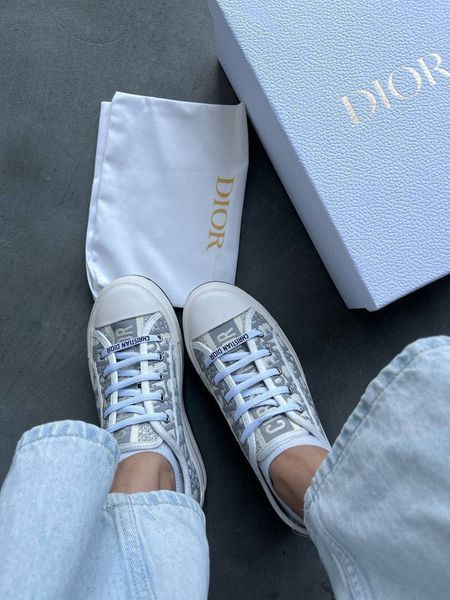 Dior B23 Oblique Low Platform White/Grey Premium  DR0012 фото