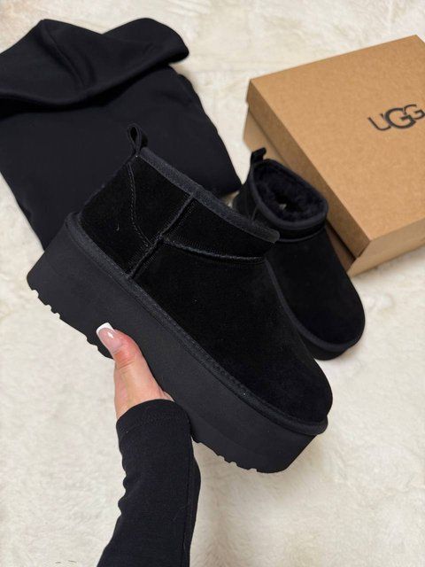 UGG Ultra Mini Platform Black  1332 фото