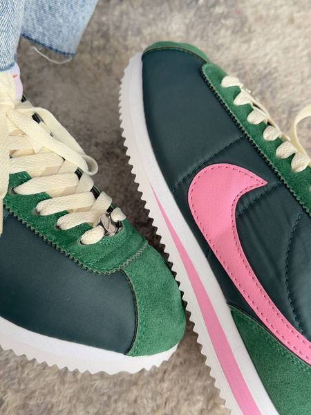 Nike Cortez Green/Pink #DNK206 фото