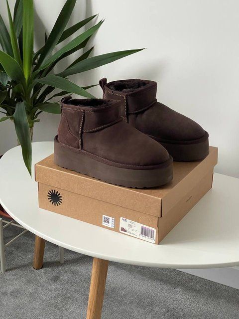 UGG Ultra Mini Platform Chocolate 1494 фото