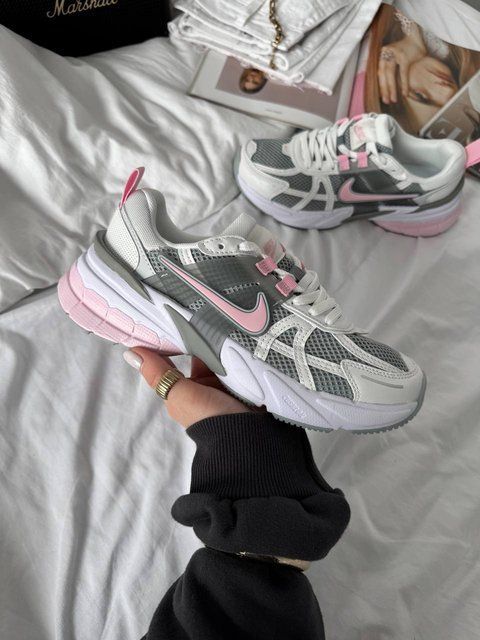 Nike V2K Runtekk White Grey Pink Rb474347 фото