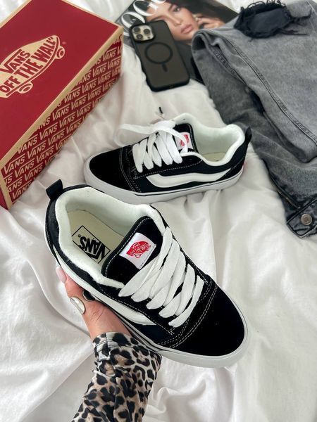 Vans KNU Old Skool Black/White  330 фото