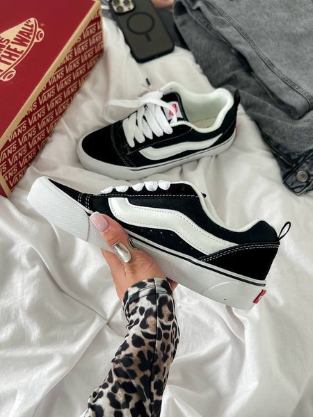 Vans KNU Old Skool Black/White  330 фото
