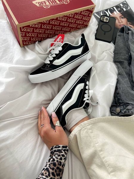Vans KNU Old Skool Black/White  330 фото