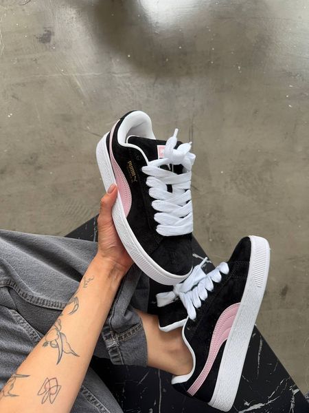 Puma Suede XL Black Pink White  PU006 фото