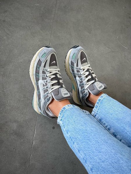 Жіночі та Чоловічі кросівки Nike P-6000 Grey Mint 67648 фото