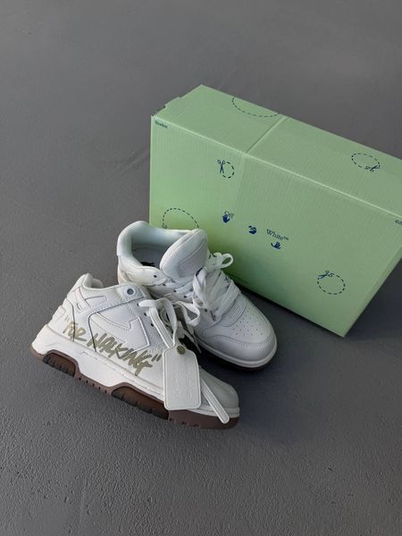 OFF WHITE OUT OF OFFICE | FOR WALKING WHITE / OLIVE 1385 фото