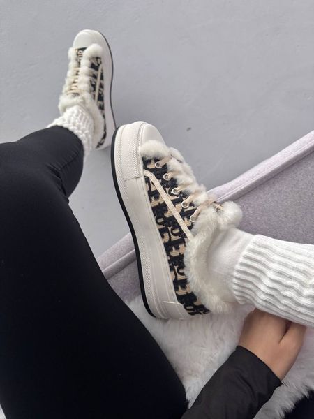 Christian Dior Wal&rsquo;n Dior Fur White / Black &ndash; Premium 1446 фото