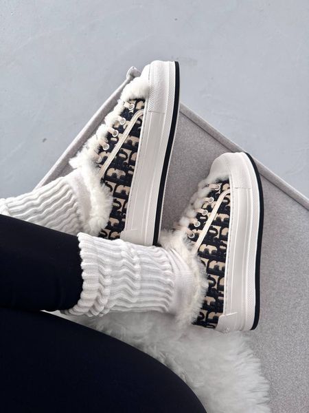 Christian Dior Wal&rsquo;n Dior Fur White / Black &ndash; Premium 1446 фото