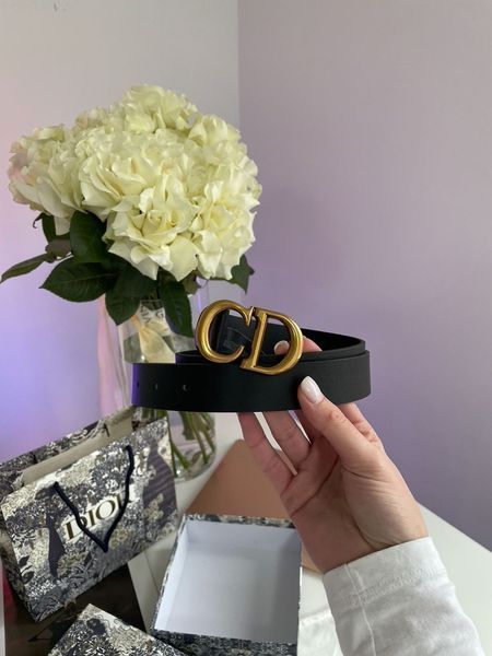 Dior Saddle Belt Black Ultrasmooth Calfskin Gold 66136 фото