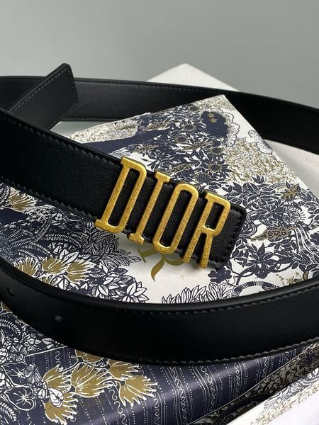 Dior D-Fence Belt Black Smooth Calfskin  66137 фото