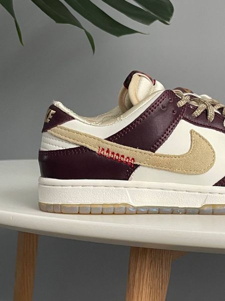 Nike Dunk LX White/Maroon  DA74745 фото